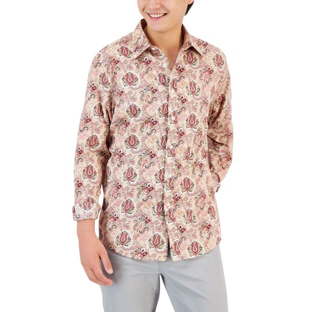 Club Room Mens Everly Paisley Shirt
